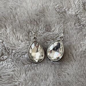 Elegant Silver Teardrop Earrings